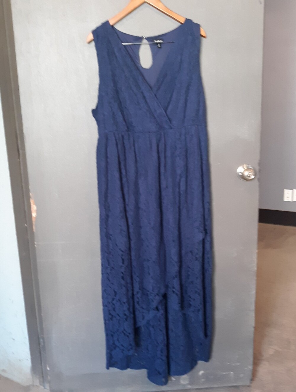 Torrid Navy Blue Lace High Low Maxi Dress Size 2 2X